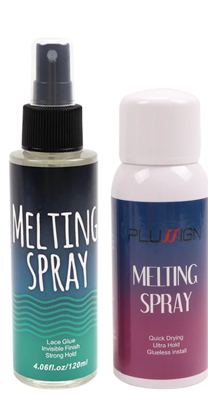 120Ml Lace Melting Spray Seamless Finish Glue Spray Wig Melting Spray & Hair Adhesive For Lace Wigs Strong Invisible Lace Glue
