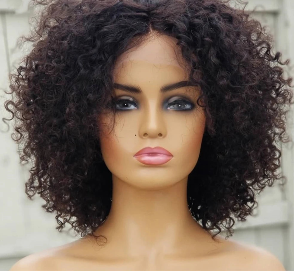 Perruque Afro Kinky Curly 100% cheveux bresilien dentelle frontale 13x6  13*6  4*4 Transparente du 8 au 32 pouces