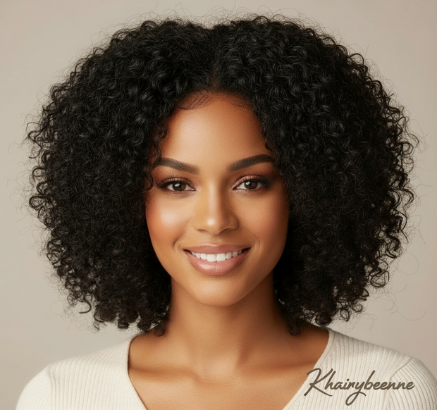 Perruque Afro Kinky Curly 100% cheveux bresilien dentelle frontale 13x6  13*6  4*4 Transparente du 8 au 32 pouces