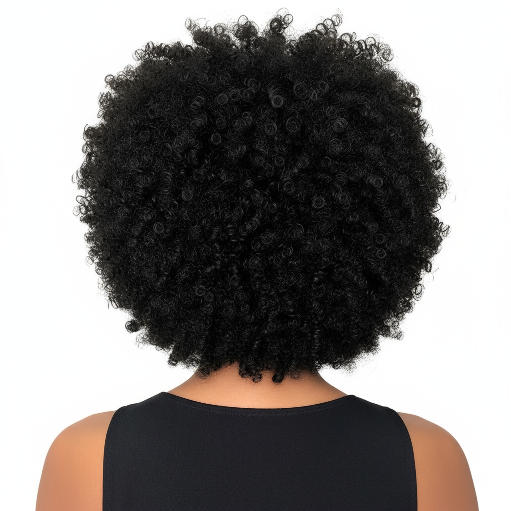 Perruque Afro Kinky Curly cheveux 100% naturel Bresilien