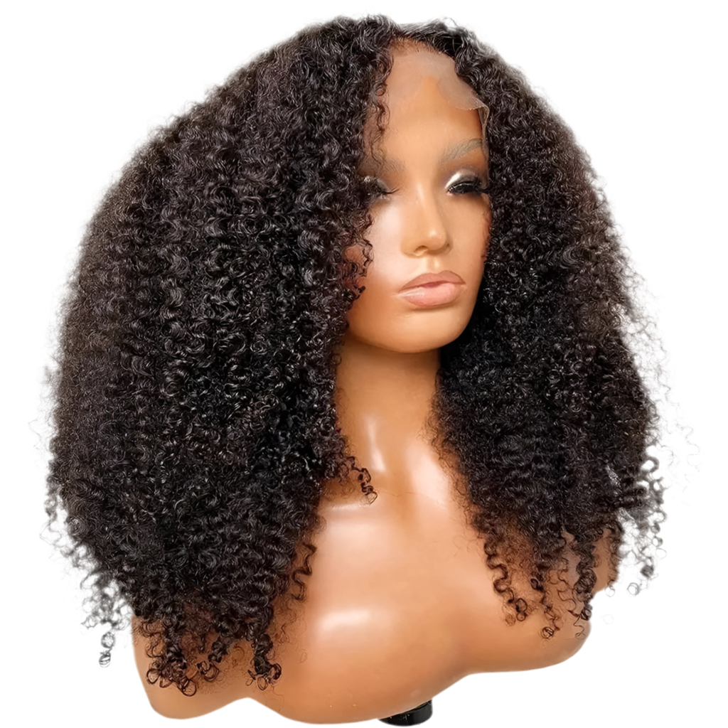 Afro Kinky Curly 100% naturel brésilienne 150%HD et 180%HD dentelle frontale  13*4  et 4*4 HD Transparent 12-28 pouces