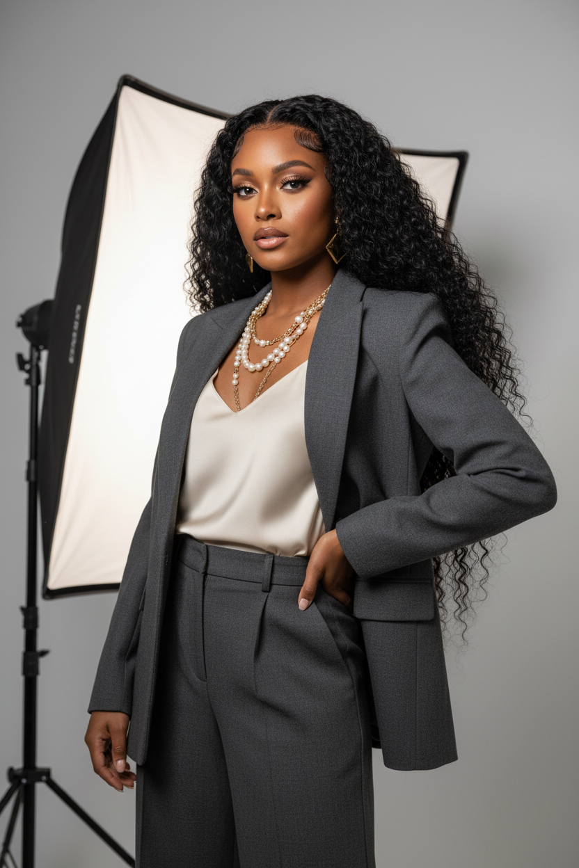Perruque Deep Wave 100%cheveux bresiliens naturels 200 %Densité  avec sa closure 6x4 5x5 et dentelle frontale sans colle  du 16 au 38 pouces