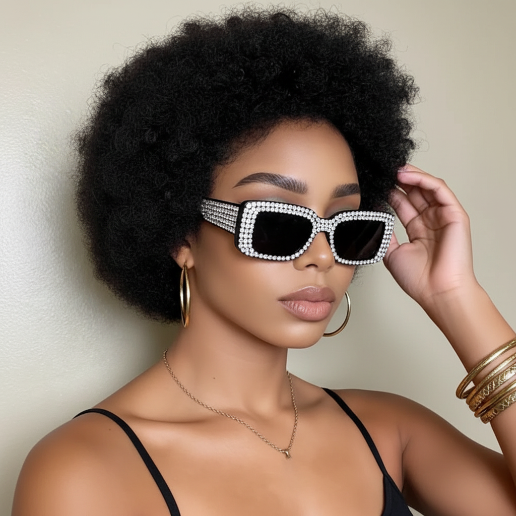 Perruque Courte Afro Kinky Curly Pixie – Cheveux Humains, Rouge Bordeaux Vibrant, Ligne Naturelle, Qualité Premium