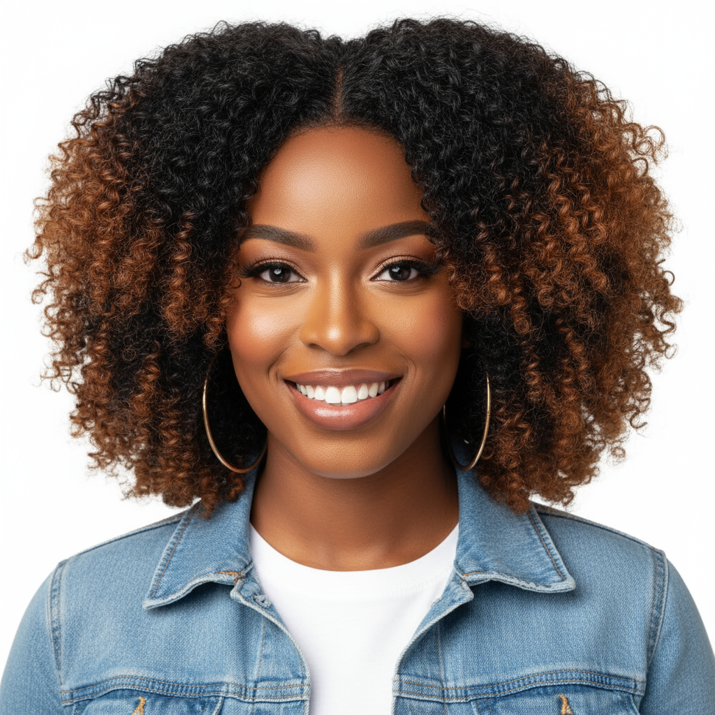 Perruque  courte bouclée synthétique couleur Black Brown